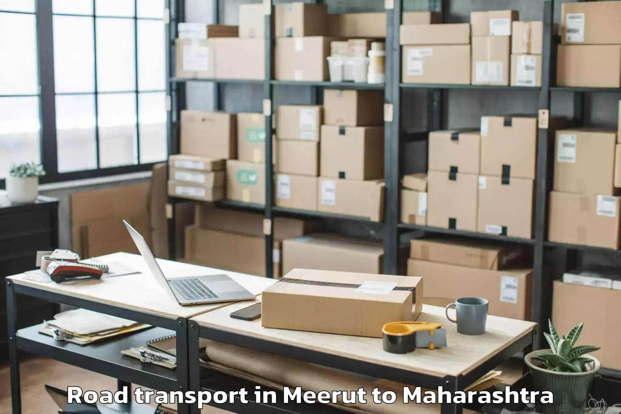 Book Meerut to Vairag Road Transport Online